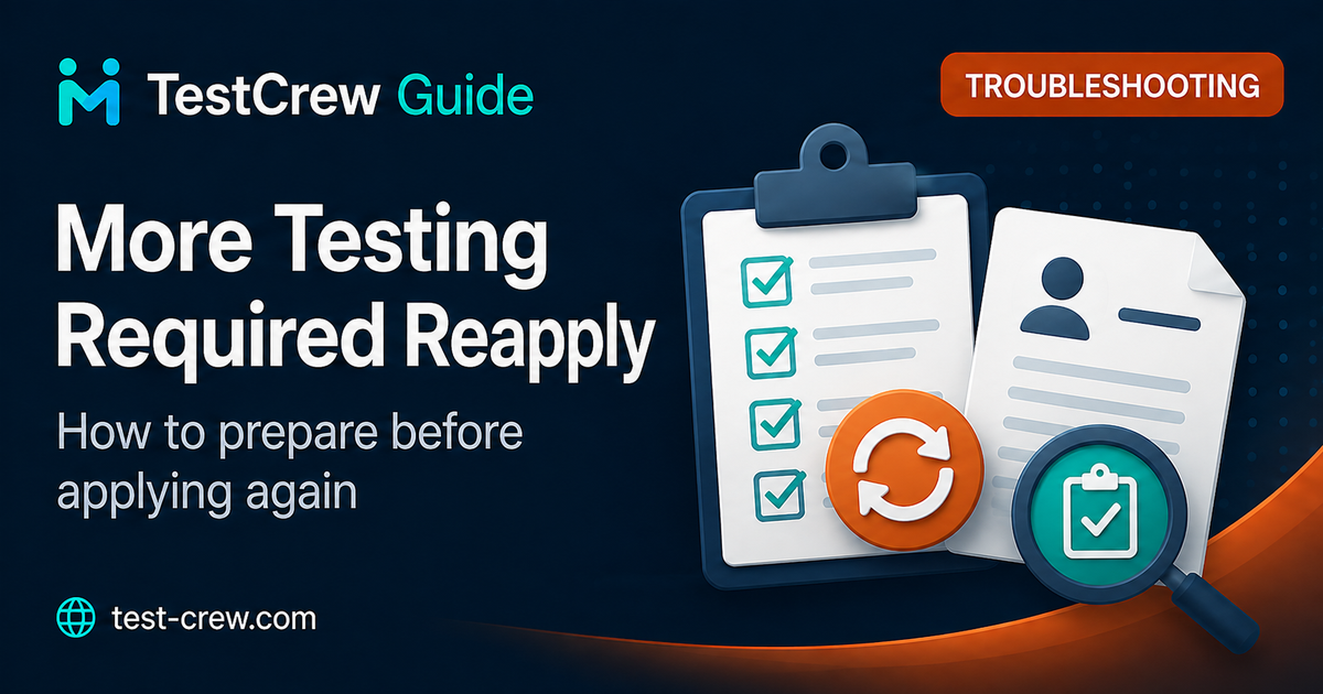 TestCrew guide cover for improving a Google Play production-access reapplication